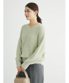 Green Parks フェザーＶネックニットプルオーバー