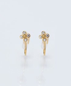 Phoebe 【痛くないシリーズ/金属アレルギー対応】タイニーフローラライトフィットイヤリング/サージカルステンレス ゴールド