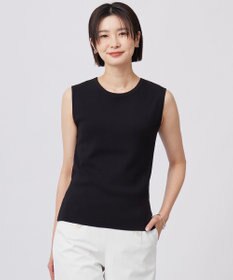 J.PRESS LADIES 【WEB限定カラーあり・洗える】FINE SLEEVELESS ニット タンクトップ ブラック系