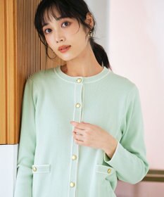 ANY SIS S 【花粉対策】ラインポイント カーディガン