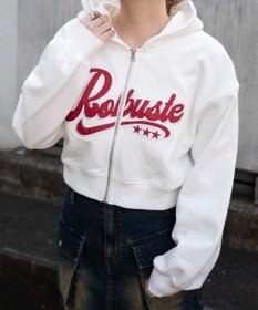 WEGO ロゴジップショートパーカー