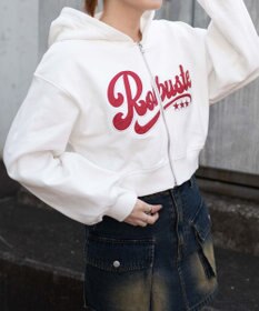 WEGO ロゴジップショートパーカー