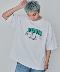 WEGO 【ユニセックス着用ITEM/MLサイズ展開】別注VISIONゴーストスケーターグラフィックT（SS）