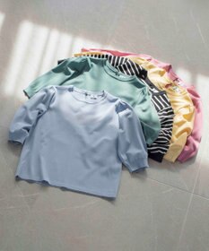 組曲 S 【UVケア・接触冷感】MINA 6分袖ニットプルオーバー