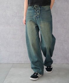 WEGO レースアップデニムパンツ