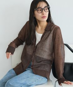 CRAFT STANDARD BOUTIQUE シアージョーゼットニットカーディガン
