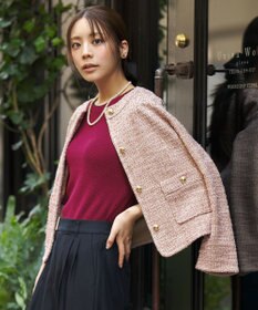 ANY SIS S ネップツイード ジャケット