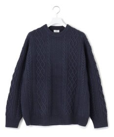 J.PRESS YORK STREET 【UNISEX】アランケーブル クルーニット