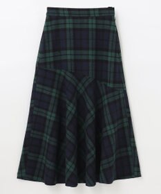 ANY 【ウエストゴム・洗える】タータンマーメイドスカート