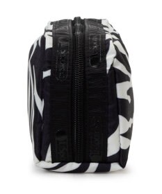 LeSportsac RECTANGULAR COSMETIC/クリームブラックゼブラ