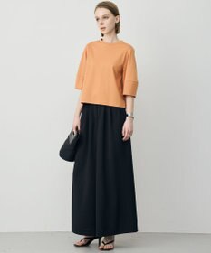 ICB L シャツジーナプレーディング ランタンスリーブカットソー