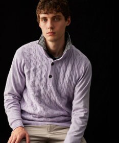 JOSEPH ABBOUD 【キングサイズ・微起毛/ジャパンファブリック】ウィンターダディー ポロシャツ