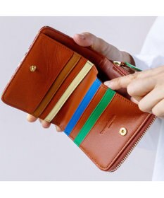 tsumori chisato CARRY ガーデンゴルフクラブ ラウンドファスナー 2つ折り財布