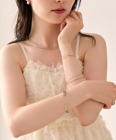 Phoebe 〈金属アレルギー対応〉リッチフローバングル　シルバー/ニッケルフリー