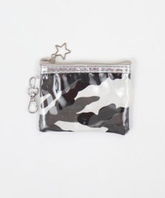 WEGO 総柄メタルクリアポーチ