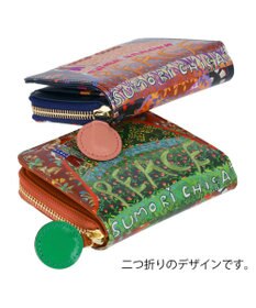 tsumori chisato CARRY ガーデンゴルフクラブ ラウンドファスナー 2つ折り財布