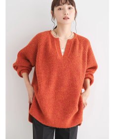 AMERICAN HOLIC ミックスヤーンカフタンニットプルオーバー