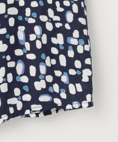 自由区 L 【カタログ掲載・セットアップ対応・洗える】ジオメトリックフラワードットプリント ブラウス