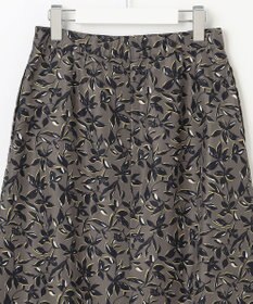 J.PRESS LADIES S 【洗える】ボタニカルプリント スカート