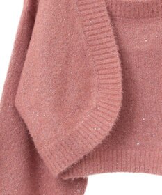 earth music&ecology ＳＥＴ２点スパンコールニットボレロ×タンク