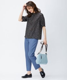 J.PRESS LADIES 【洗える・撥水・防汚】コットンFITTYシャーク テーパード パンツ