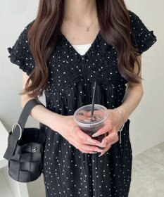 WEGO シャーリングサロペット