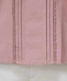 Tiaclasse 【洗える】ピンタックレースカットソーTブラウス