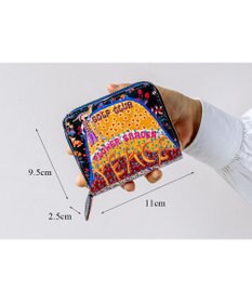 tsumori chisato CARRY ガーデンゴルフクラブ ラウンドファスナー 2つ折り財布