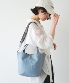 russet エンボスモノグラム2WAYミニトートバッグ(CE-1672-WEB)