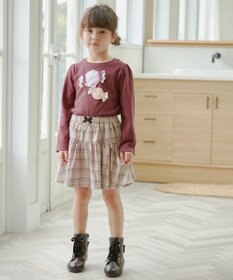 ANY KIDS チェック柄/アニマル柄スカパン