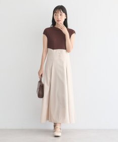 earth music&ecology フロントボタンドッキングワンピース