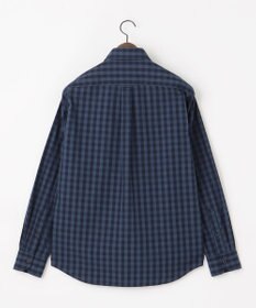 JOSEPH ABBOUD 【綿100％】メランジギンガムチェック シャツ