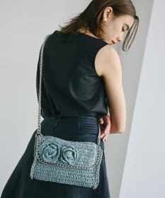 TOPKAPI 【TREASURE TOPKAPI】フラワーモチーフ チェーン ショルダーバッグ