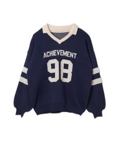 WEGO ナンバリングジャガードニット