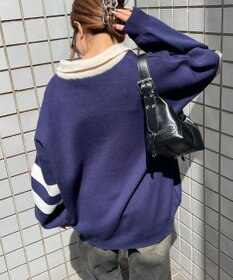 WEGO ナンバリングジャガードニット