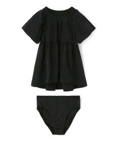 San-ai Resort（三愛水着楽園） 【UPF50＋】　パフスリーブキュロット3点セット　9M・11L　【San-ai Resort（サンアイリゾート）】