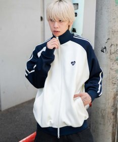 WEGO 【ユニセックスITEM/MLサイズ展開】ラグランライントラックジャケット