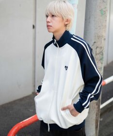WEGO 【ユニセックスITEM/MLサイズ展開】ラグランライントラックジャケット