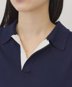 AMERICAN HOLIC 襟付き配色ニット