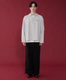 WEGO 【軽量/シワにならない】ドライポリハーフZIPシャツ（LS）