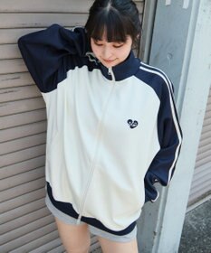 WEGO 【ユニセックスITEM/MLサイズ展開】ラグランライントラックジャケット