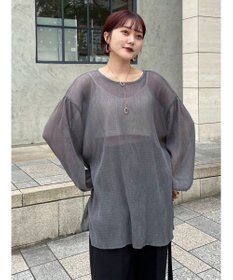 Green Parks 前後２Ｗａｙ　シフォンプリーツチュニック