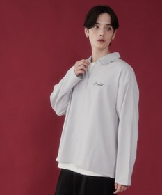 WEGO 【軽量/シワにならない】ドライポリハーフZIPシャツ（LS）