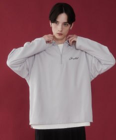 WEGO 【軽量/シワにならない】ドライポリハーフZIPシャツ（LS）