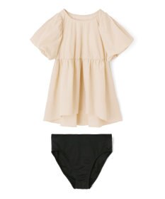 San-ai Resort（三愛水着楽園） 【UPF50＋】　パフスリーブキュロット3点セット　9M・11L　【San-ai Resort（サンアイリゾート）】