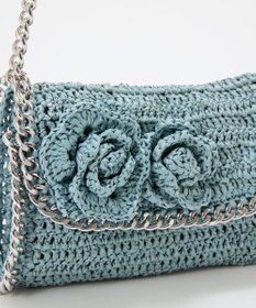 TOPKAPI 【TREASURE TOPKAPI】フラワーモチーフ チェーン ショルダーバッグ