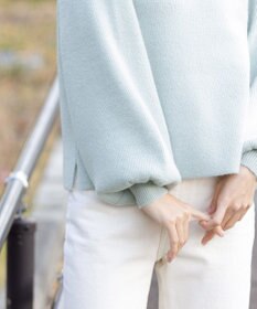 Tiaclasse 【洗える】衿付きパフ袖ニット