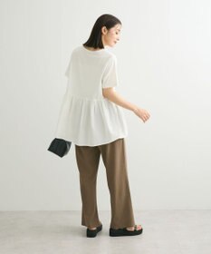 Green Parks ・ｓｗｉｎｇ　ｂｙ　リブカットソーイージーパンツ