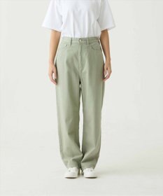 caqu color linen ankle boys アンクル丈ボーイフィットリネンデニム