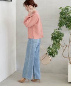 Tiaclasse 【洗える】衿付きパフ袖ニット